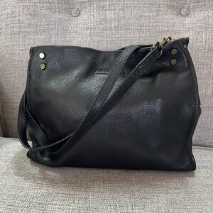 American Leather Co. Lenox Triple Entry Leather Shoulder Multi Compartment Bag